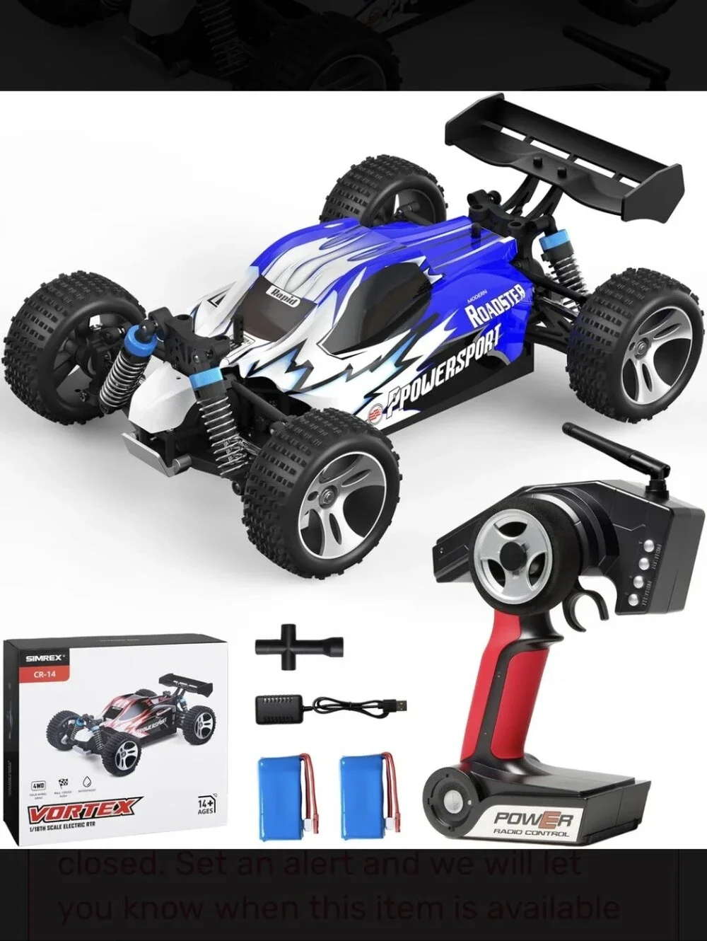 Vortex Remote Control Buggy - Blue